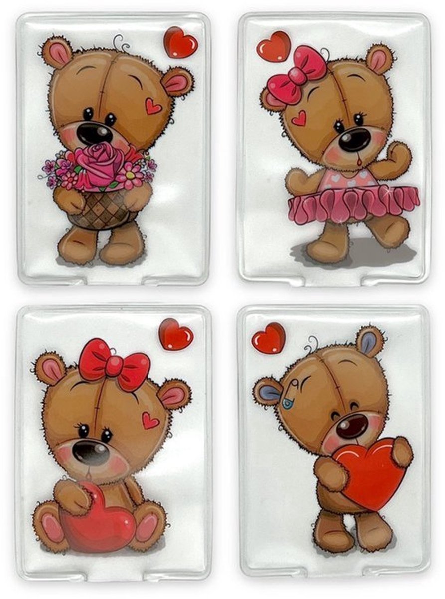 Set van 4 Handwarmers - Pocket Warmers, Schattige Beren - Herbruikbaar