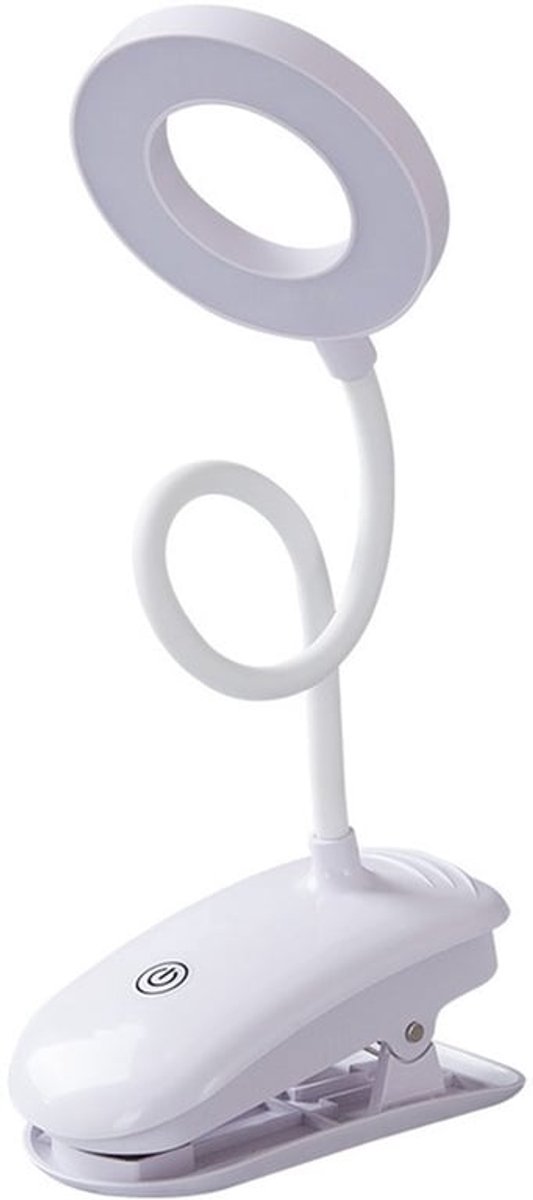 Bureaulamp, flexibele USB-cliplamp met LED-verlichting, geschikt voor bureaus, nachtkastjes en als nachtlampje.