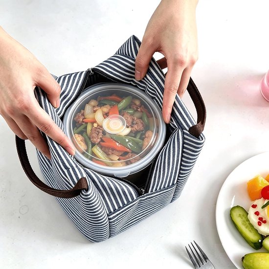 lunchtas-lunchtas koeltas- Draagbare Koeltas- Geïsoleerde Lunch Tas-lunchtas kinderen -lunchtas volwassenen- Geïsoleerde tas -Thermal Bag - Kleine Lunchkoeler- Unisex- Oxford Stof- Voor Picknicks, Kamperen, Werk, Het Dagelijks Leven-Groen — afbeelding 2