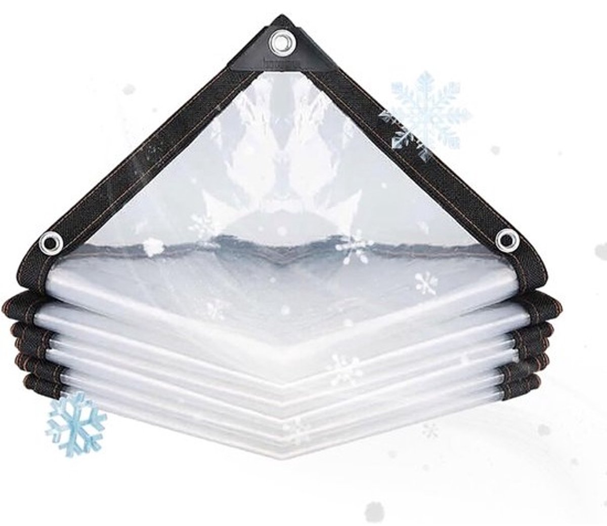 Doorzichtig Zeildoek - Waterdichte Cover - Buiten Beschermen - Duurzaam PVC Materiaal - 150x200cm - Transparant