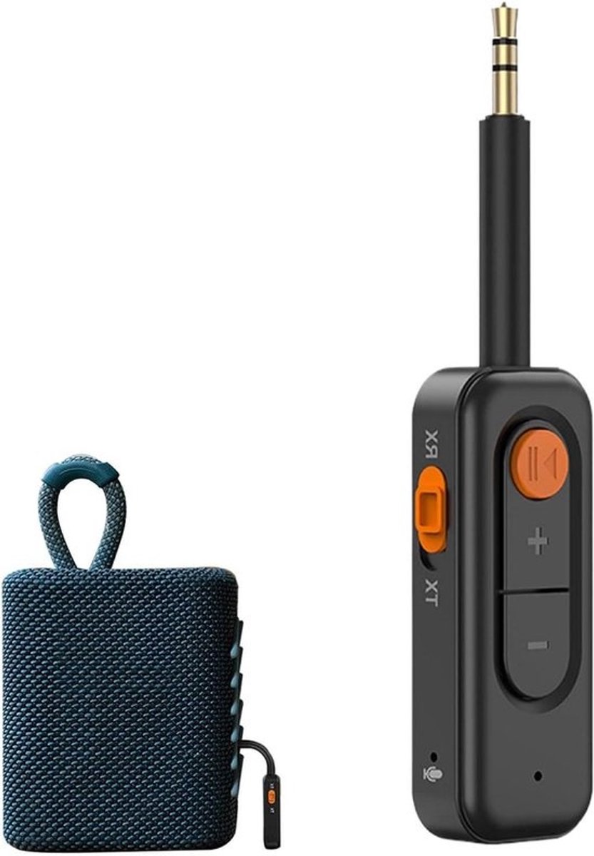 Draadloze Zender Ontvanger - Audio Adapter - Muziek Streamen - Ruisonderdrukking - 10 Uur Batterij - Zwart Bruin