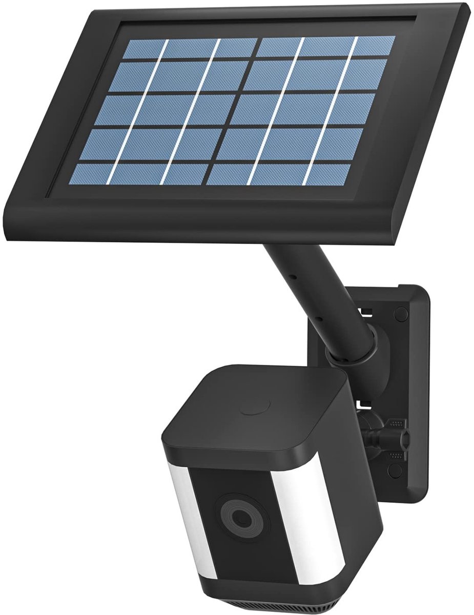 2-in-1 Ring Houder voor Zonnepaneel en Stick Up Cam - Zwart