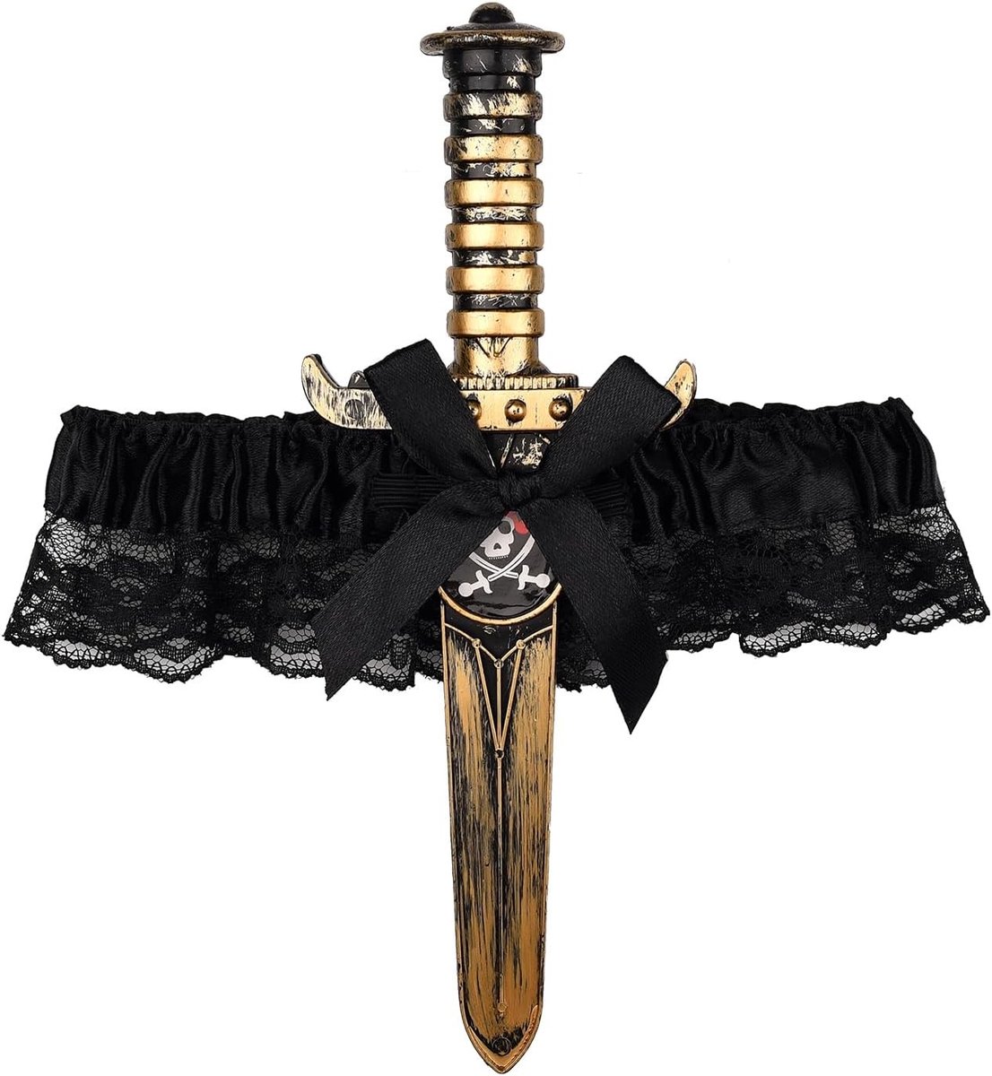 Piratenmes Garter voor Halloween Kostuumaccessoires, Cosplay Feest en Maskerade Bal