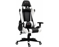 GPRACING Pro - Game Stoel - Gaming Stoel - Ergonomische Bureaustoel - Gamestoel - Verstelbaar - Gaming Chair - Wit