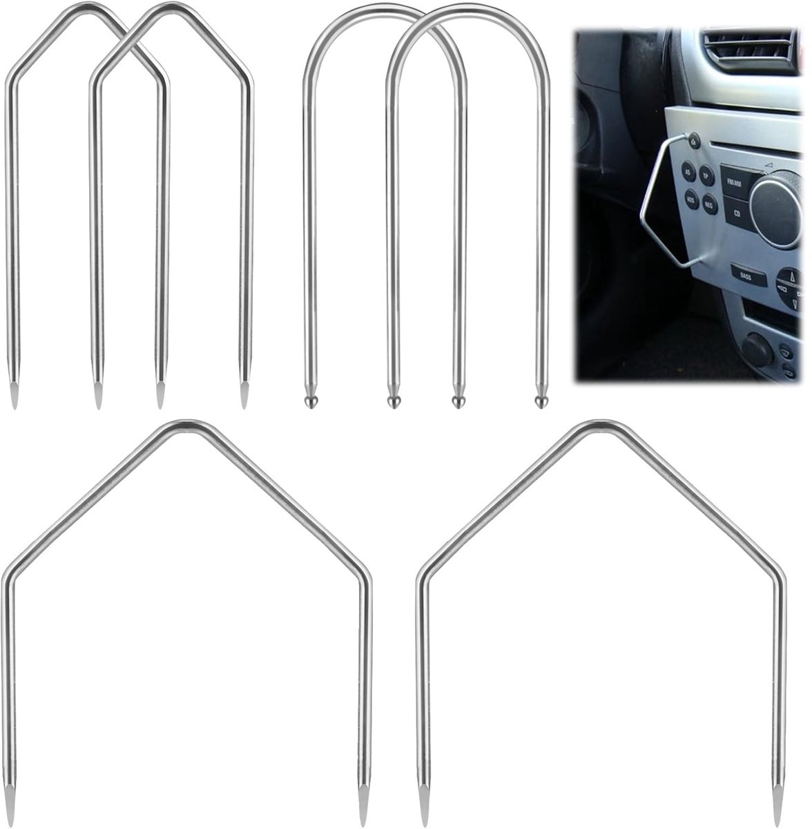 Car Radio Ontgrendelset - 6 Stuks Verwijderingstools
