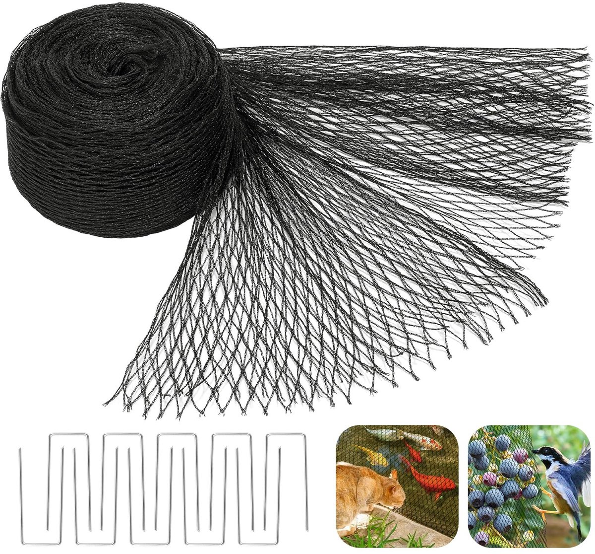 Pond Net voor Koi Vijvers - Bescherming tegen Bladeren en Dieren - 7 x 3 m