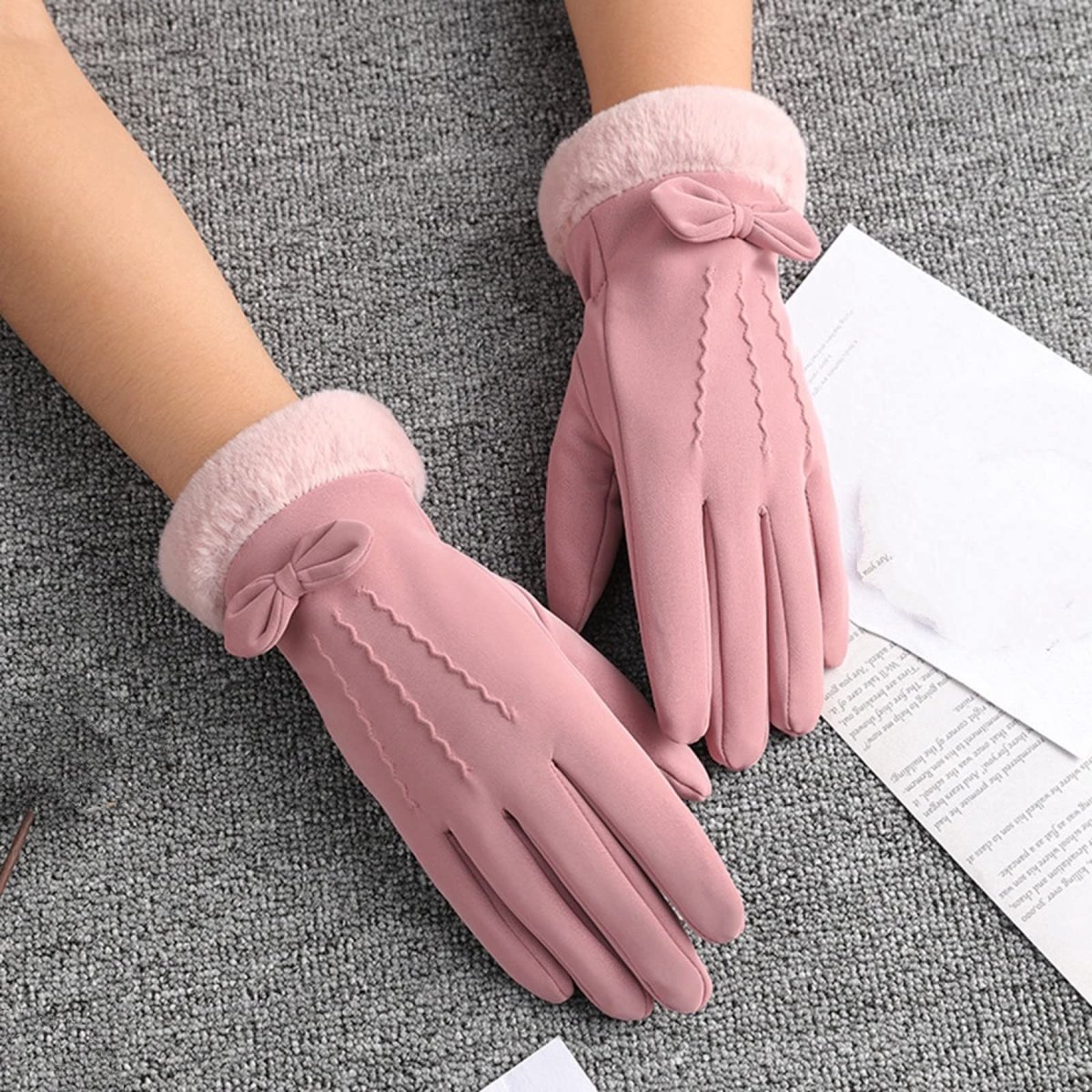 Vrouwelijke Winterhandschoenen - Touchscreen - Roze