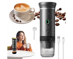 Draagbaar Koffiezetapparaat - Mini Koffiemachine - Capsule Koffiezetter - 20 Bar - 60 Sec Extractie - Warm & Koud Zetten - USB-C Oplaadbaar - Kleine Espressomachine - Voor Thuis & Kantoor & Kamperen & Reis