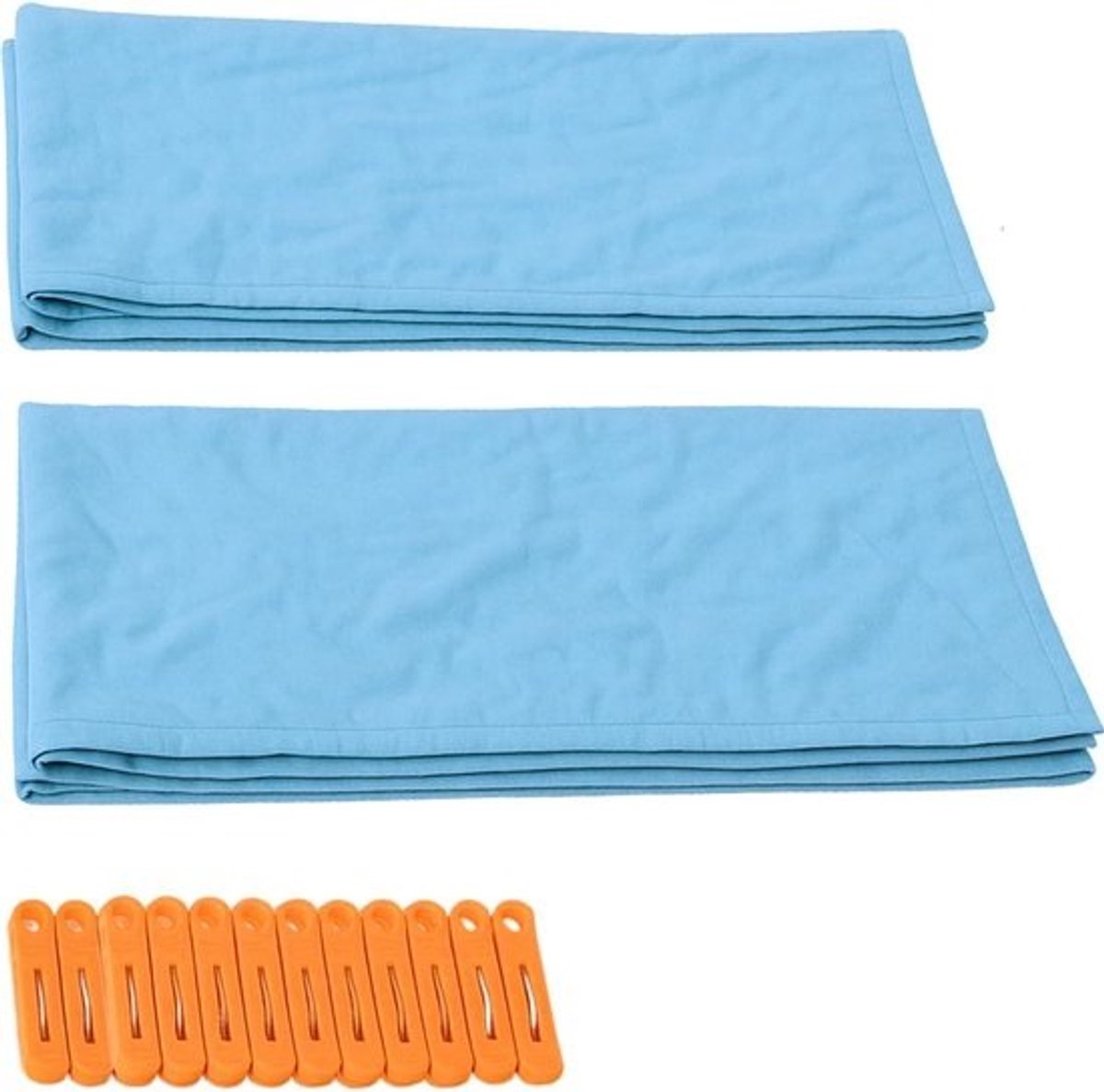 Fort Bouwset Uitbreidingspakket - Speeltent Accessoires Hutten Bouwen - Kinderen Spelen - 2 Grote Dekens 12 Clips - 180x230 cm