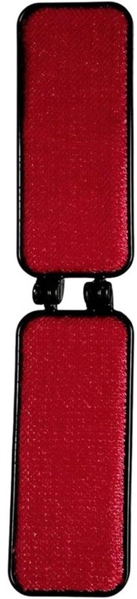 Lintborstels Voor Kleding - Pluisverwijderaar Opvouwbaar - Dagelijkse Stof Verzorging - Herbruikbaar Na Spoelen - Gevouwen 12cm - Zwart