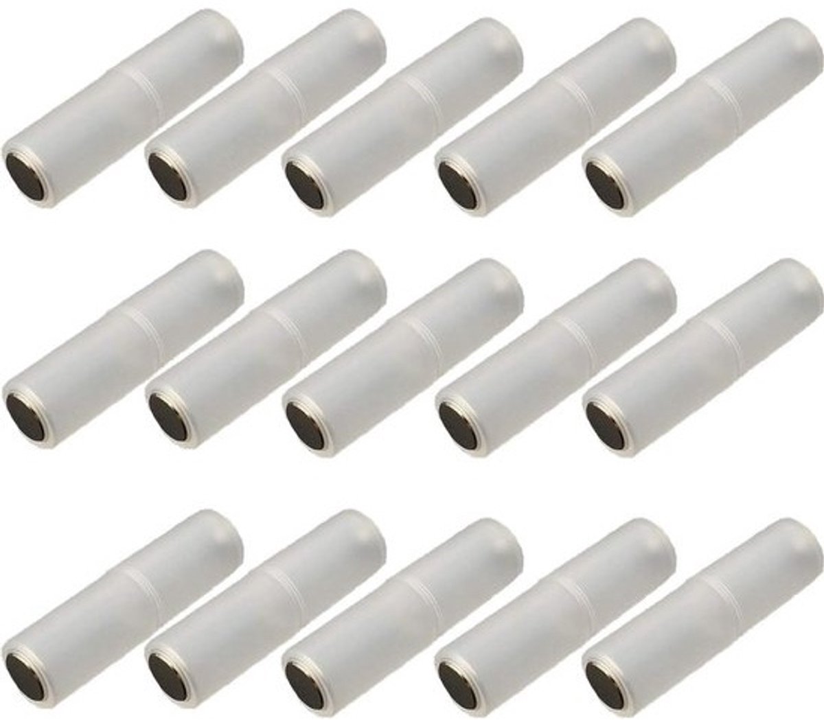 Batterij Converter - Adapter Houder - Batterijen Omzetten - Van AAA naar AA - 15 Stuks - Doorschijnend