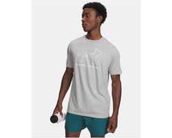 Under Armour Under Armour UA GL FOUNDATION UPDATE SS-GRY Heren Sportshirt - Grijs - Enamel Blauw - Illusion Groen