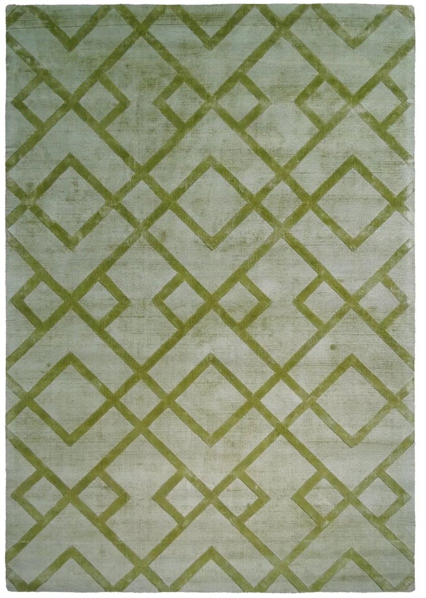 Dutch XXL Retro Vloerkleed | Tapijt | Luxury | Geometrisch | Groen | 120x170 cm