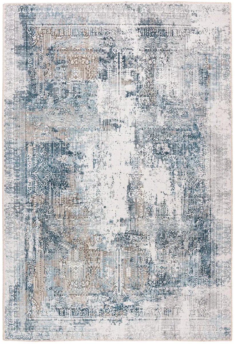 Dutch XXL Vintage Vloerkleed | Tapijt | Faye | Verweerd | Multikleur | 75x150 cm