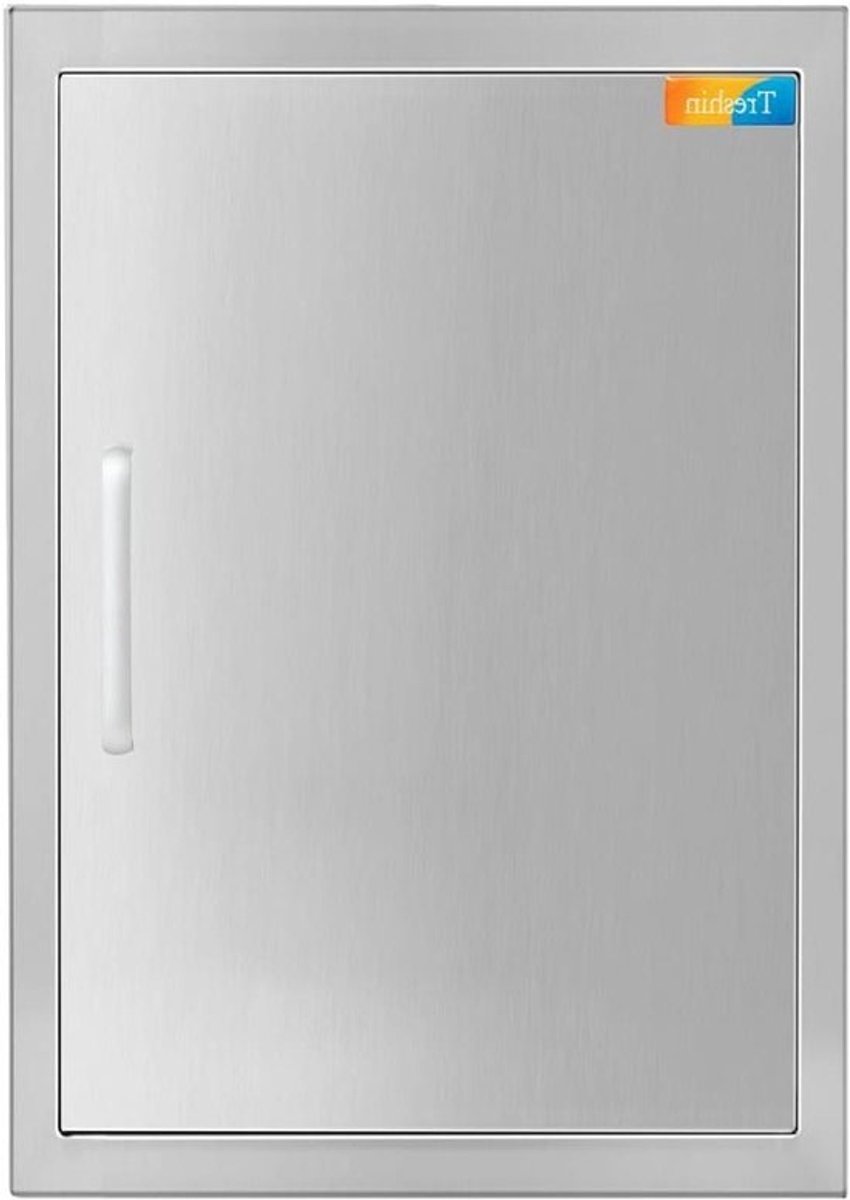 Buitenkeukendeur - BBQ Deur - Buiten Koken - Roestvrij Staal - 17' B x 24' H - Zilver