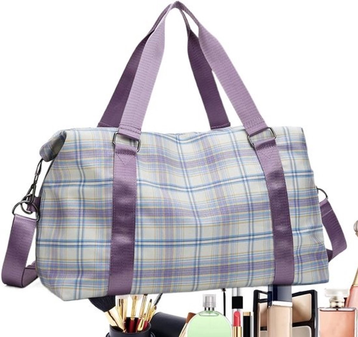 Sporttas - Weekendtas Fitnesstas - Sporten en Reizen - Waterdicht met Scheiding - 25 liter - Lavendel