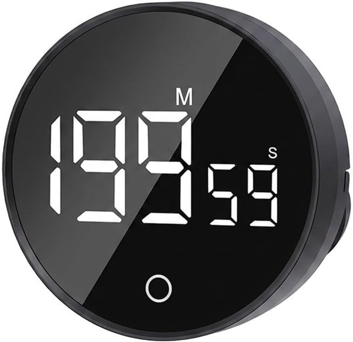 Keuken Timer met Magnetische Bevestiging, Visuele Countdown, 3 Geluidsniveaus en Groot LED Scherm voor Koken, Bakken en Studeren - 120 Minuten