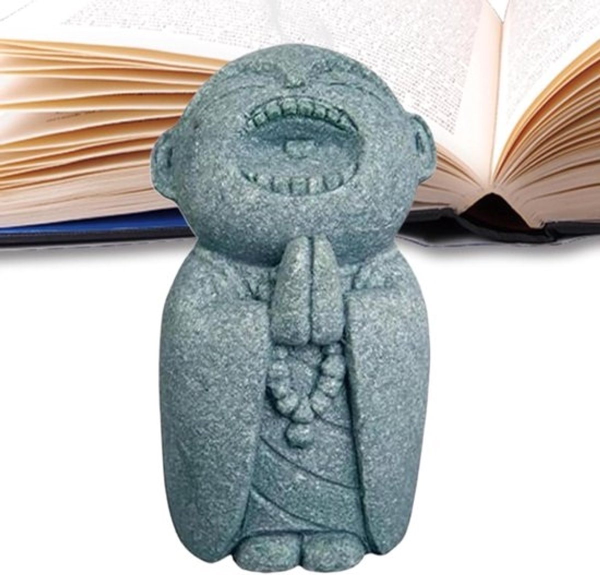 Boeddhabeeld - Zensculptuur Spirituele Decoratie - Meditatie Woonkamer Decoratie - Gemaakt van Zandsteen - 52 x 62 x 52 cm
