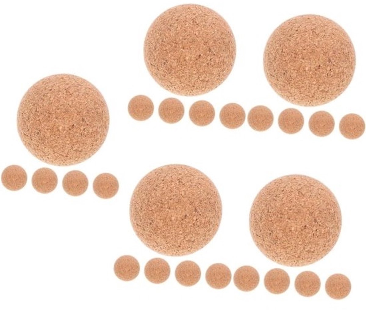 Tafelvoetbal Ballen - Houten Vervanging - Spelonderhoud - Stevige Houtconstructie - 25 Stuks - Kaki