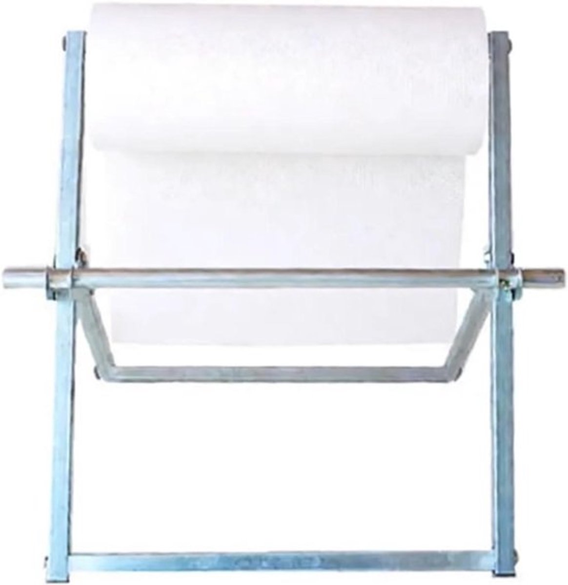Noppenfolie Dispenser - Verpakking Rolhouder - Verpakking Efficiëntie - Opvouwbaar Verticale Opslag - 45-125 cm Breed - Zilver