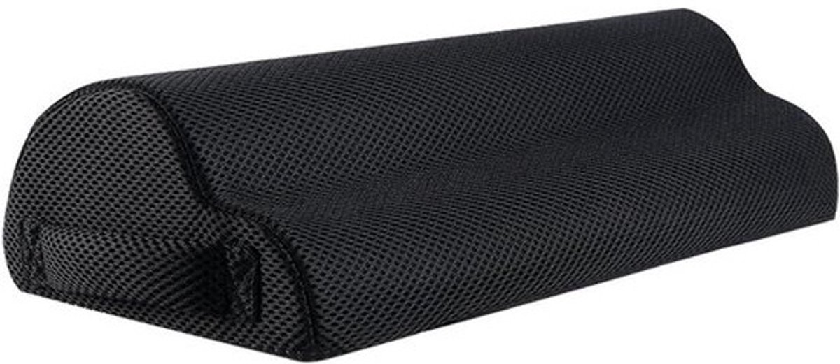 Voetensteun Bureau - Beensteun Kussen - Comfortabel Zitten - Antislip Onderkant - 40x20x10 cm - Zwart