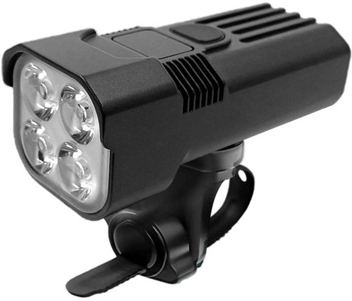 Fietslamp LED - Fietskoplamp Oplaadbaar - Nachtfietsen - 2000 Lumen Helder - IPX5 Waterdicht - Aluminium