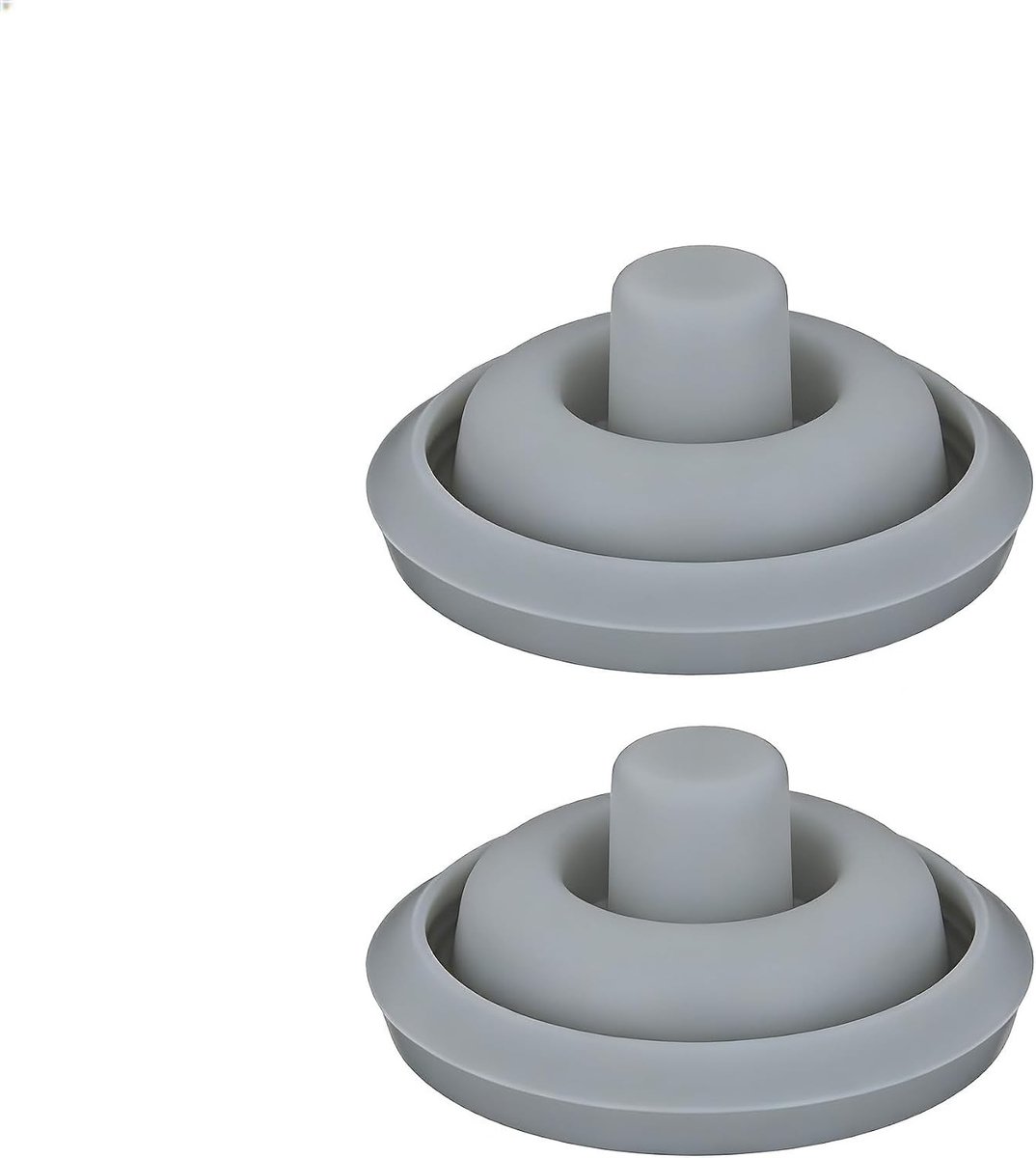 Set van 2 Vervangingsrubbers voor Snelkookpannen - 3 cm Hoogwaardige Silicone Geschikt voor Standaard Snelkookpannen van 2,5 L tot 8,5 L - Betrouwbare Keukenaccessoires in Grijs