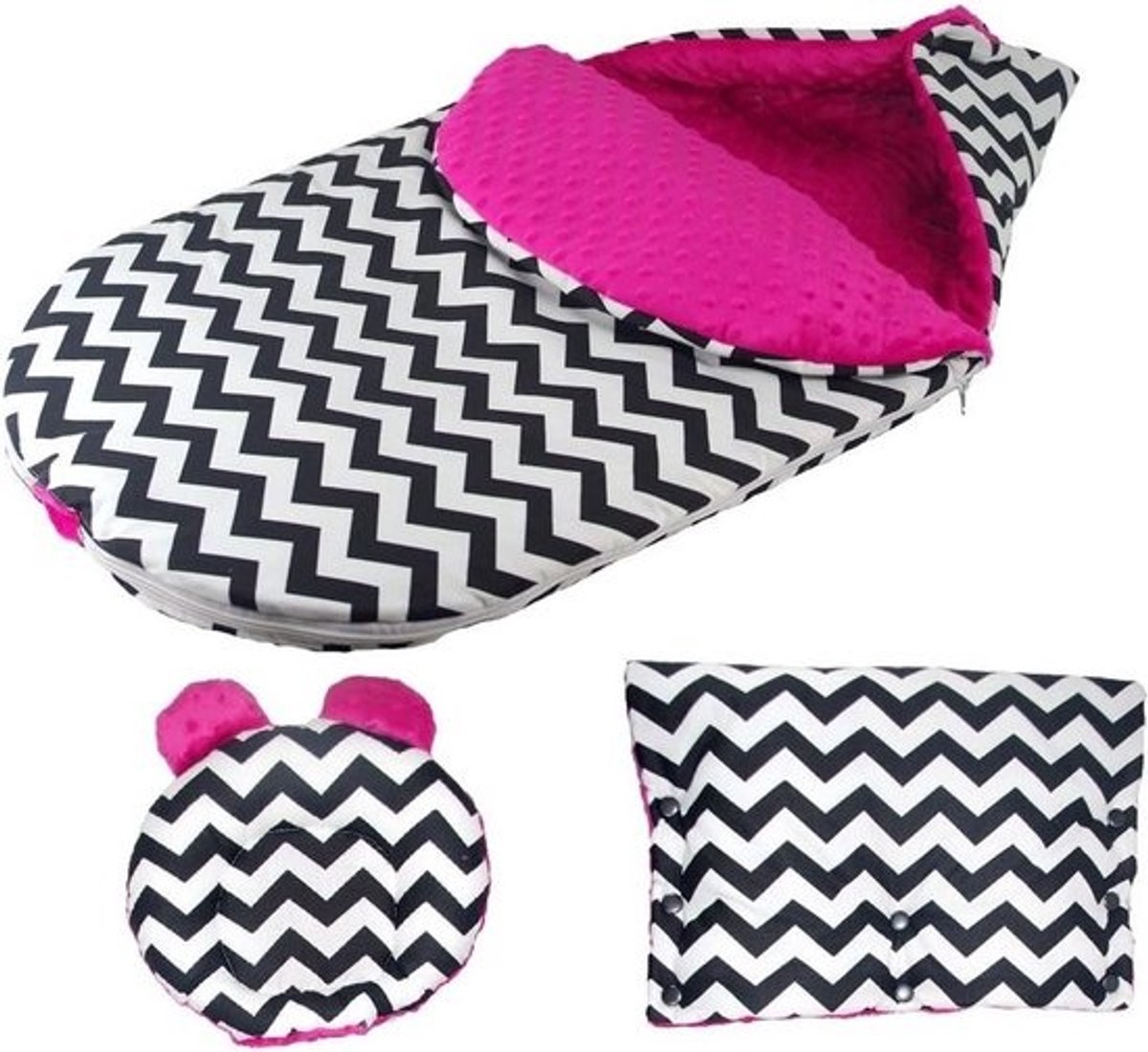 Voetenzak Kinderwagen - Buggy Liner Pram Cover - Baby Comfort - Afneembare Voorklep - 85x45 cm - Zwart