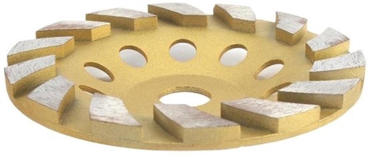 Diamant Slijpschijf - Beton Turbo Cup - Beton Graniet Slijpen - Efficiënt en Nauwkeurig - 125 mm - Grijs