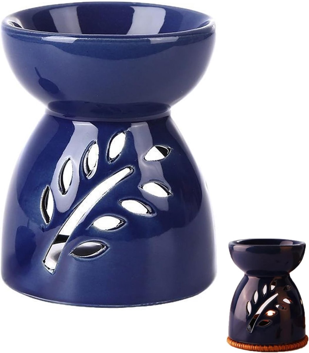 Aroma Lamp voor Essentiële Olie, Geur Lamp met Kaars Houder, Keramische Geurverspreider voor Aromatherapie en Geur Wax