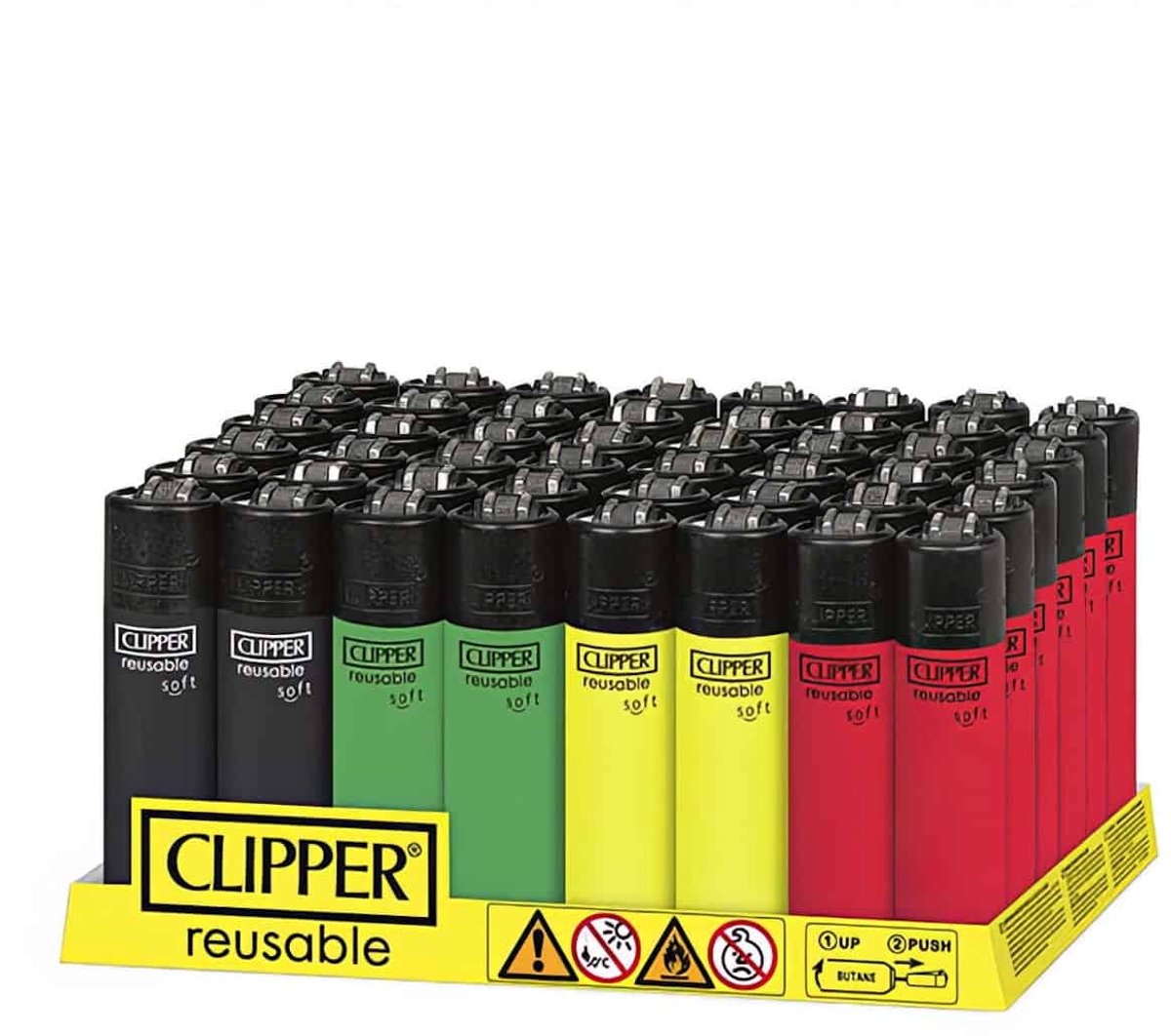 Clipper Large Soft Touch Jamaica (Set 4 Stuks)