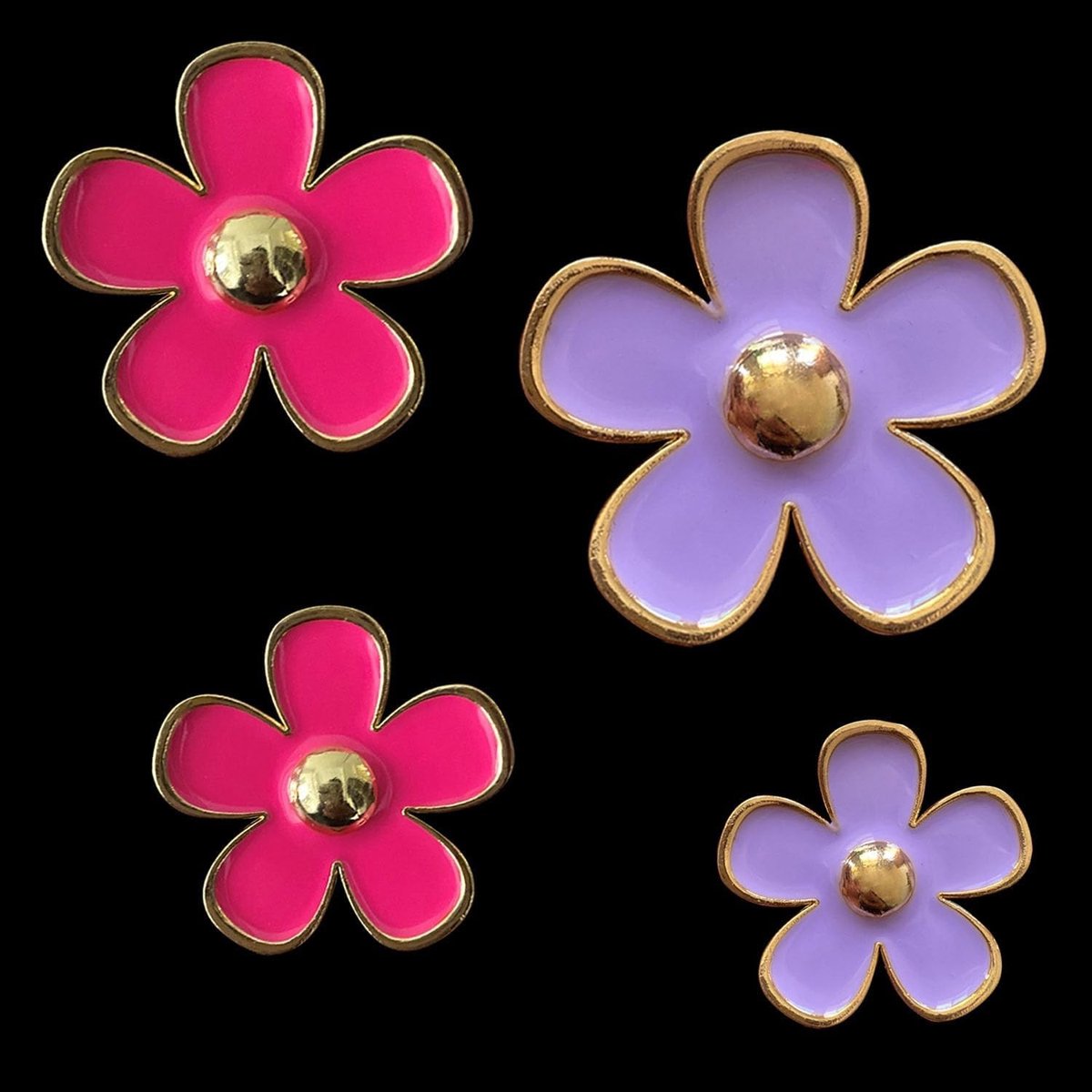 Aromatische Auto Luchtverfrisser Clip met Bloemen - Daisies Geurdecoratie voor Interieur - Ventilatieclips voor Woonkamer en Kantoor - Paars en Roze 8