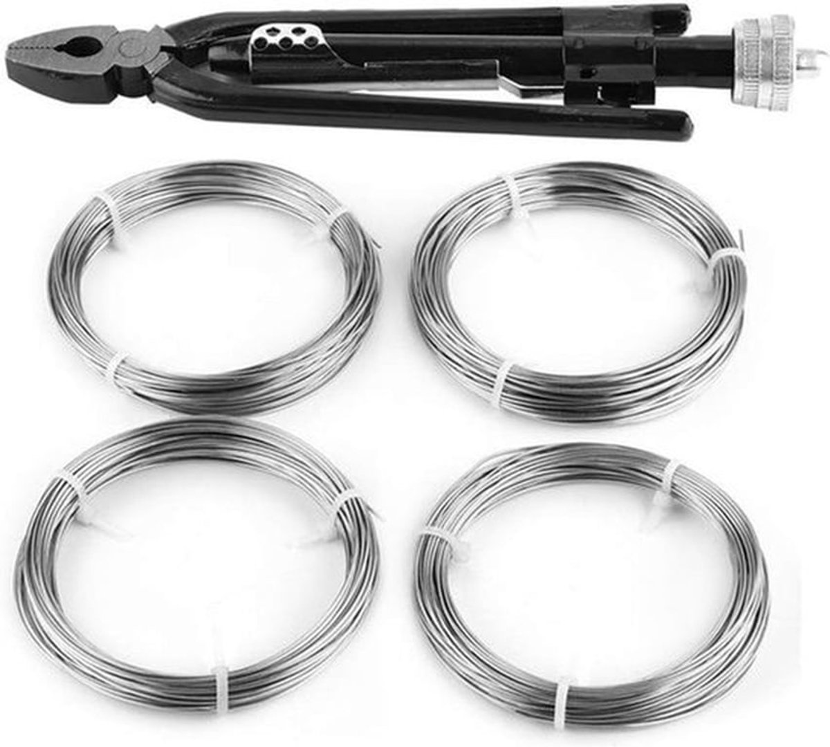 6 Inch Draadtang - Driltang voor Zekeringsdraad | Draadwerveltang van Koolstofhoudend Staal met Draad - Veiligheidsdraad Twisting Tang Twister Lock