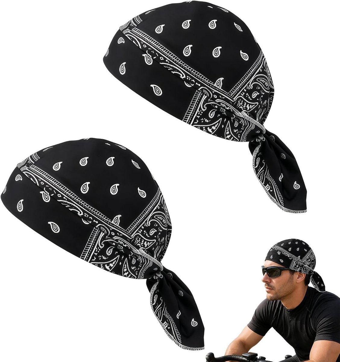 Sportbandana handdoek voor hardlopers en buitensporters, sneldrogend, verstelbaar en ademend voor optimaal comfort tijdens fietsen en wandelen