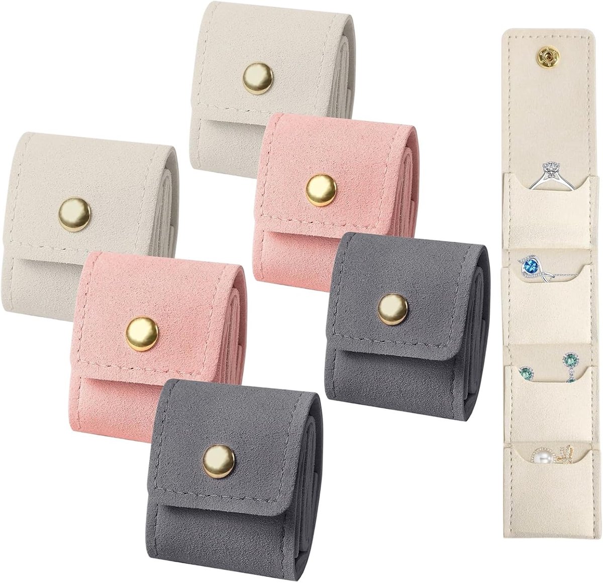 Organizers voor Rubber Bands en Sieraden, 6-delige Set voor Opberging en Decoratie van Meisjeskamers