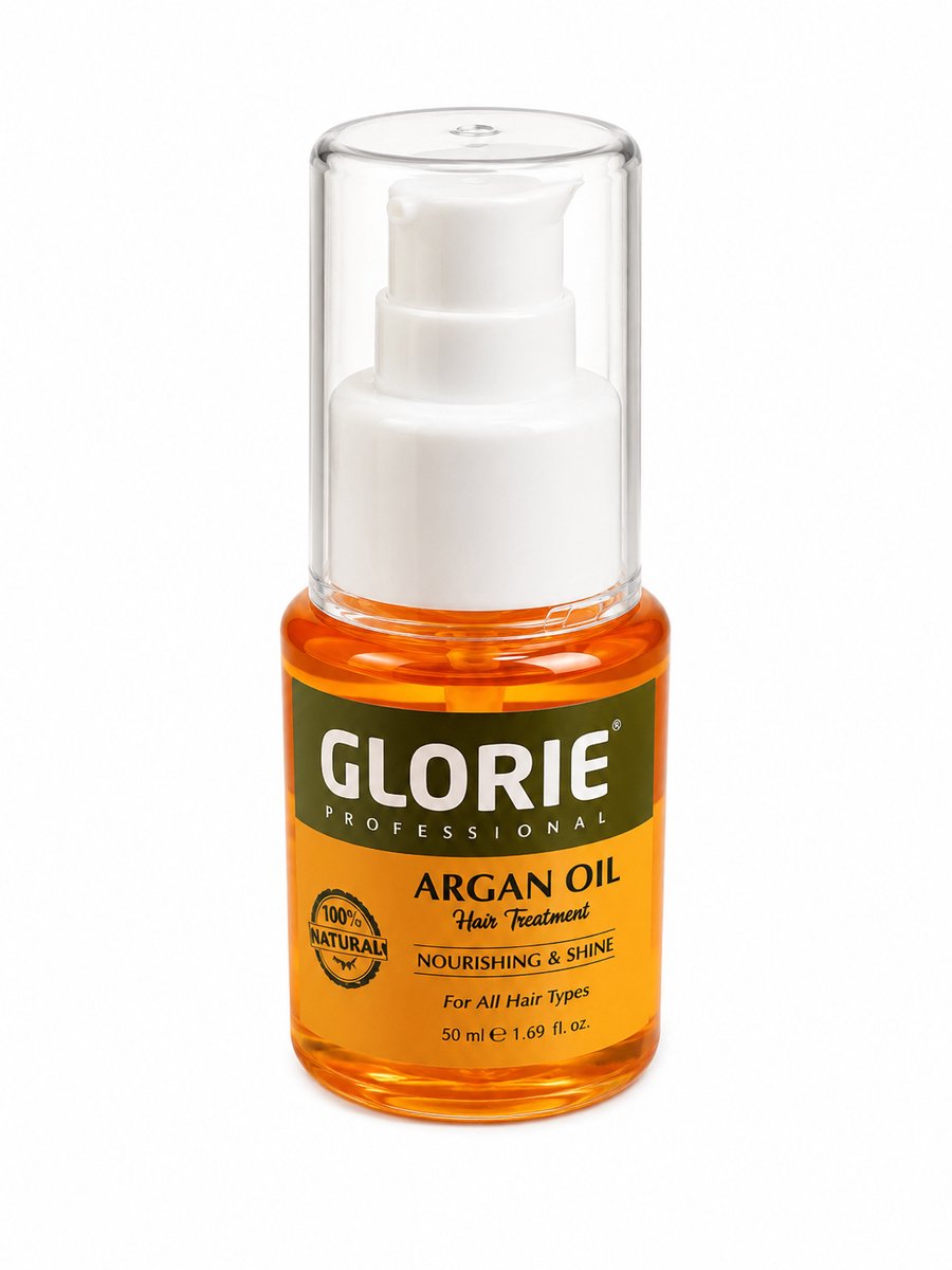 Glorie Professional Argan Oil Hair Treatment – Haarolie met Arganolie – Voedend & Glanzend – Voor Alle Haartypes – 50 ml