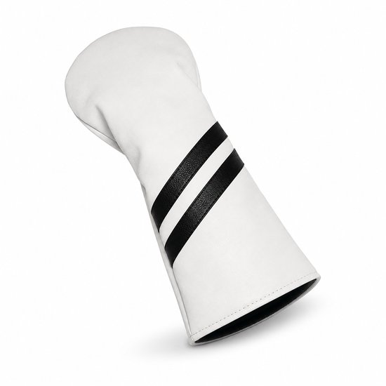 Golf Club Headcover Double-Stripe - Golfclub Covers - Wit- Headcovers-Golf Spullen- Driver van Merkloos — afbeelding 2