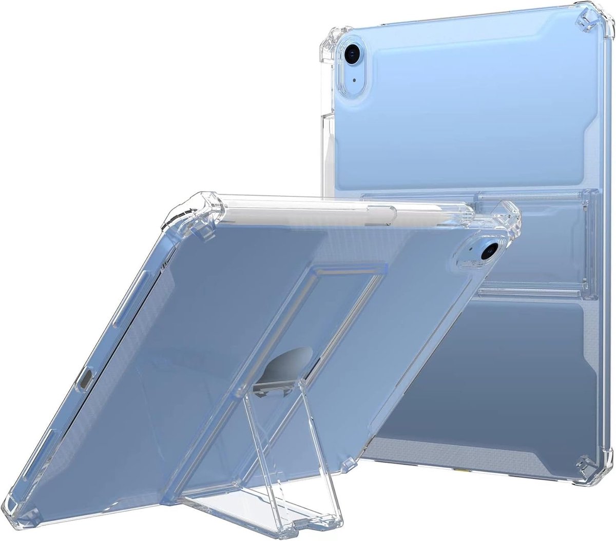 Hoes geschikt voor iPad mini 5/4/3/2/1 – Transparant – Slim & Lichtgewicht – Kickstand – Beschermende Back Cover – Ntech