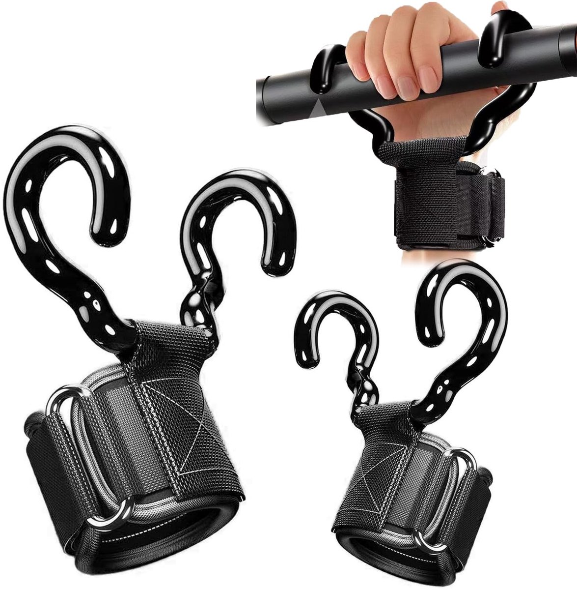 Optrekhulp Haken - Krachttraining - Zwart