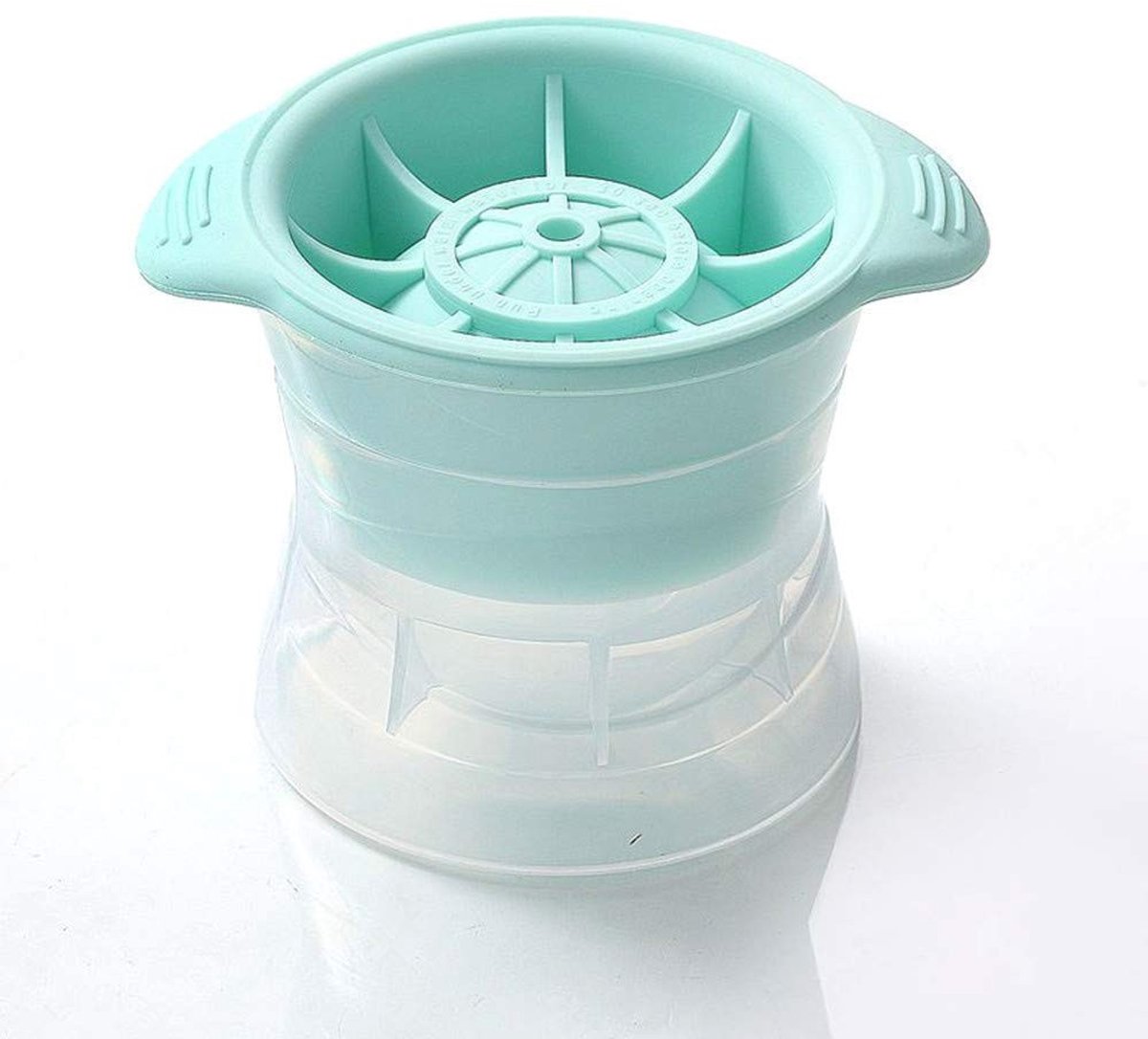 2-Pack Reusable Silicone IJsblokvormen - Grote Rondjes - Groen