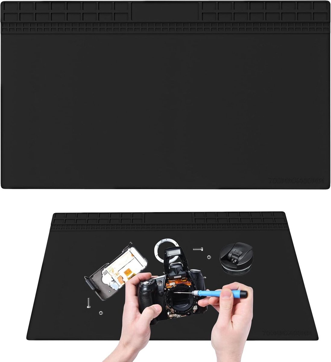 Grote silicone soldeermat 70 x 40 cm, hittebestendig, ESD-bescherming voor elektronica-reparatie en BGA-solderen