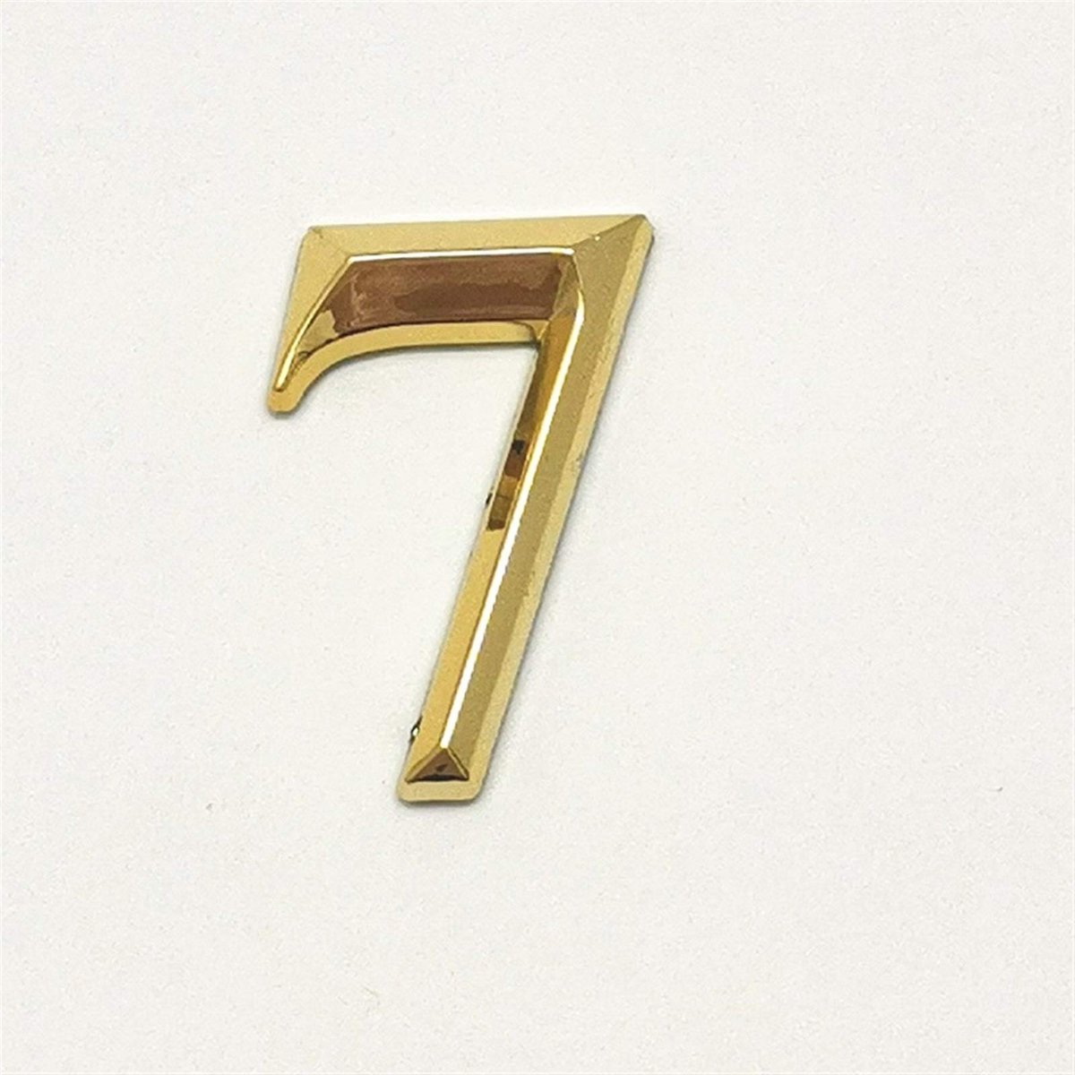 Modern huisnummer 3D - Nummer 7 - 5 cm plastic adreslabel