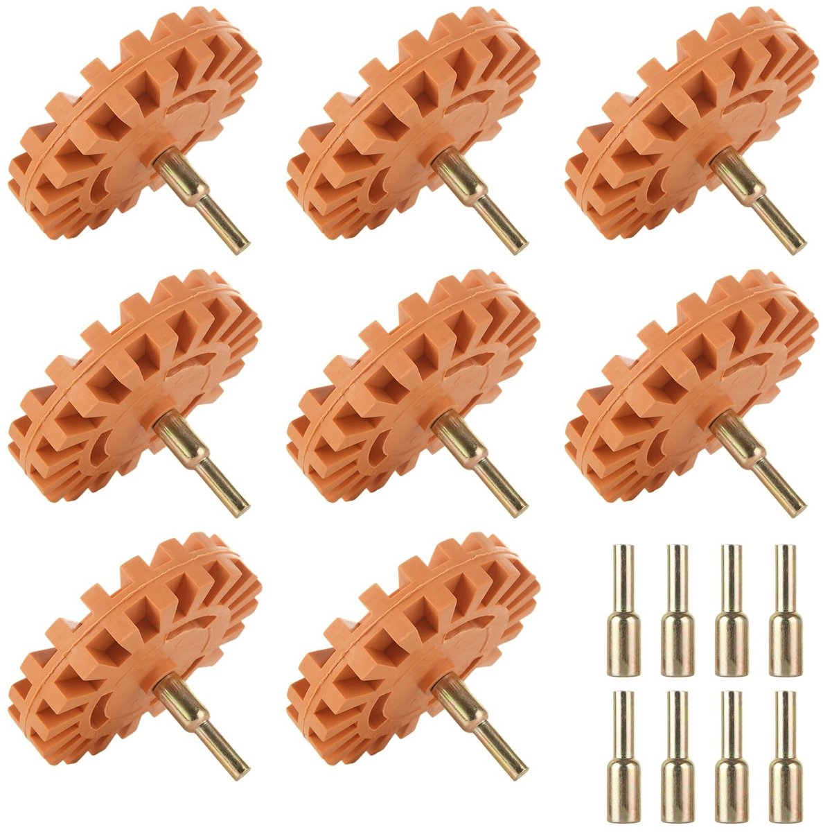 Decal Remover Eraser Wheel - 4 inch Rubber Tool Kit met Adapter