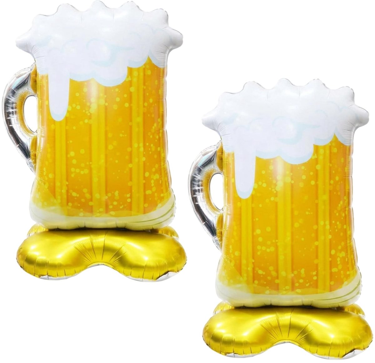 XXL Bierballonnen - 2 stuks in Bierglas-Design - 148 x 96 cm