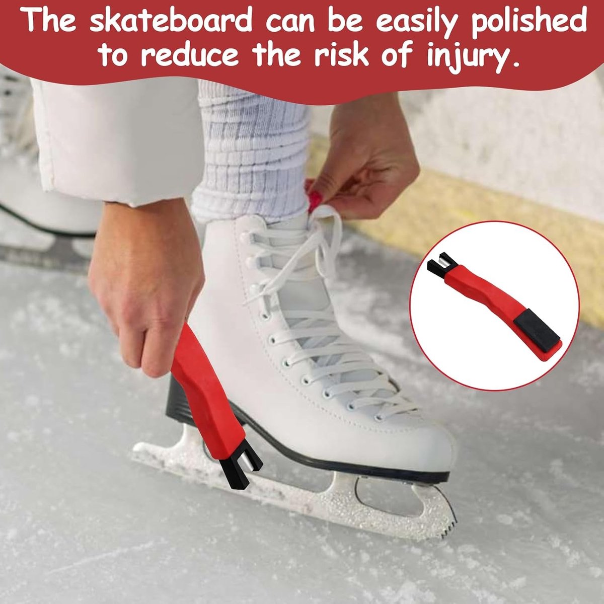Professionele ijsschaatsscherper voor ijshockey en kunstschaatsen, ergonomisch ontwerp, V-vorm, keramisch en slijpsteen voor optimale snijkanten, ideaal voor schaatsliefhebbers