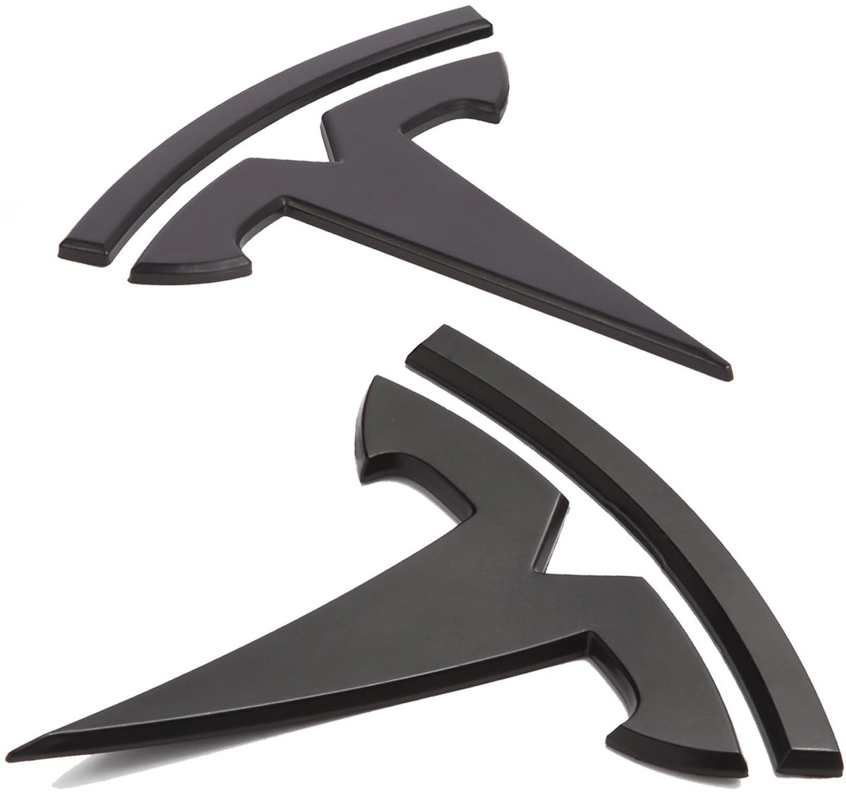 Embleem Sticker Set voor Tesla Model Y - Zwart