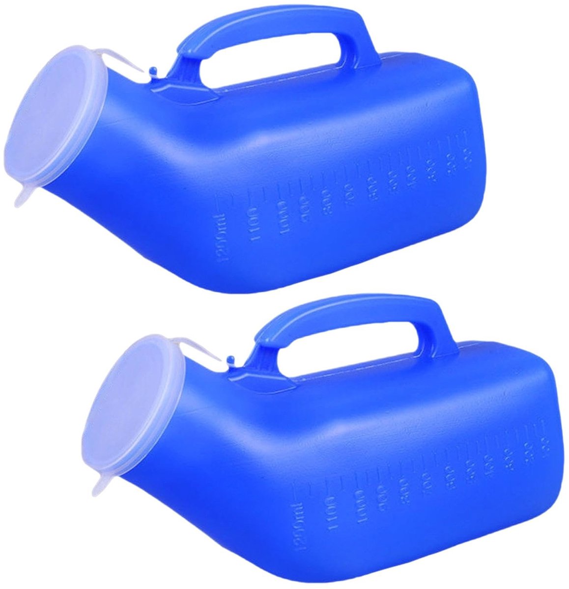 Urinefles voor mannen - 2 stuks, 1200 ml - Draagbaar