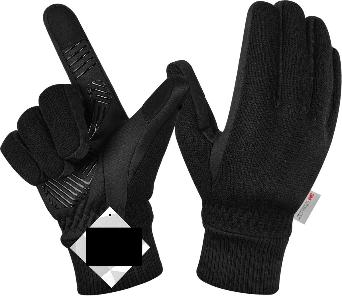 Skihandschoenen Heren - Warm en Antislip - Grijs