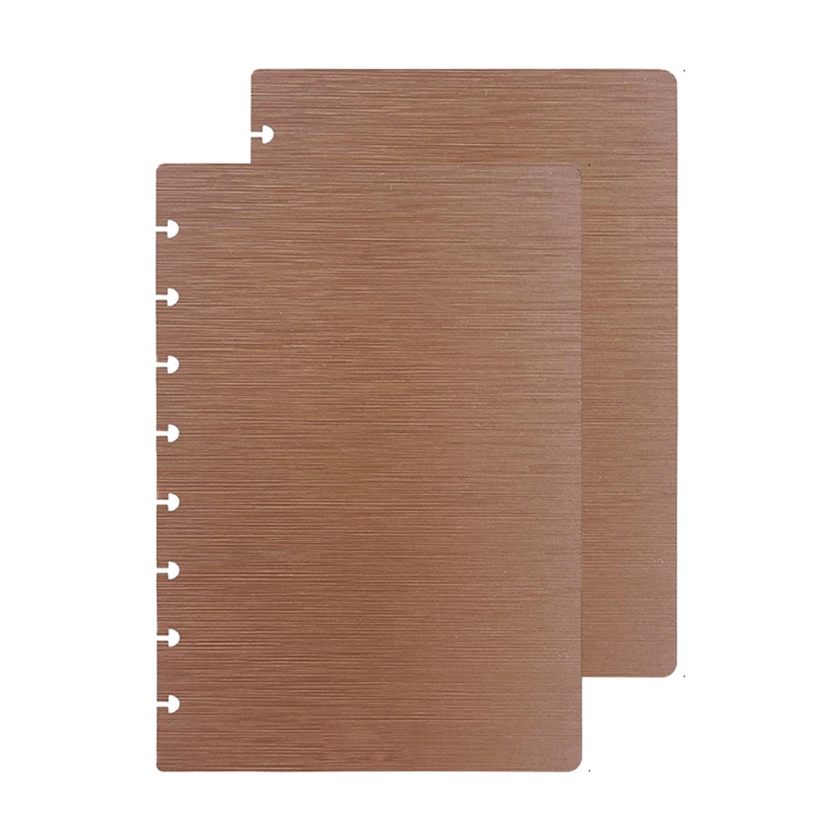 Discbound Notebookhoezen - Bruin, Junior, Compatibel met Circa Arc en Happy Planner