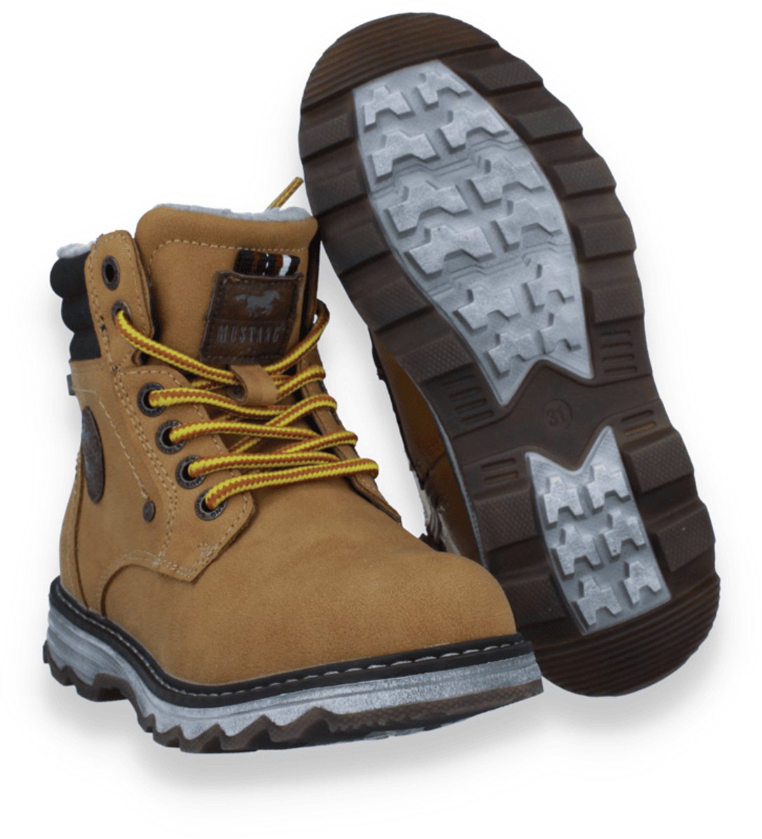 Mustang Jongens Bottine | Cognac | Maat: 34